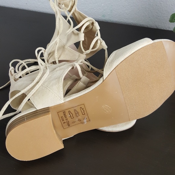 Shoe Republic LA suede lace up sandals - Picture 6 of 6